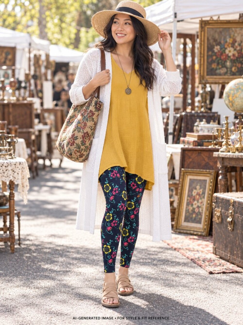 LuLaRoe Floral Yellow Pink Black Leggings